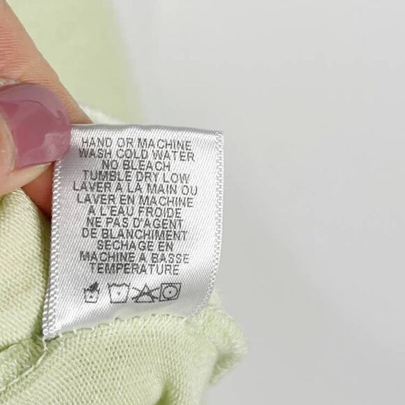 Wildfox Small S Shadow Lime Green Baggy Beach Crew Neck Jumper Pullover Sweater - Picture 7 of 8